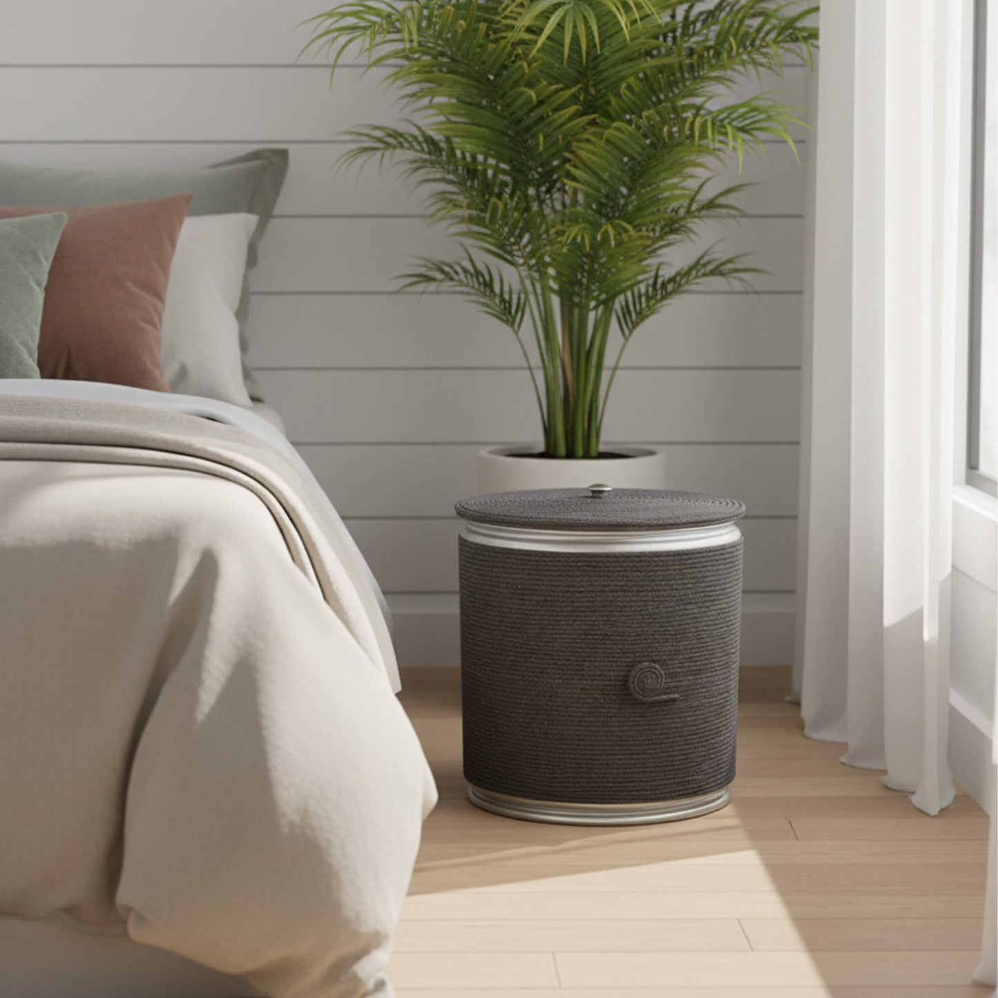 Cesto para ropa sucia Bote California 46 cm x 130 cm x 40 cm Gris