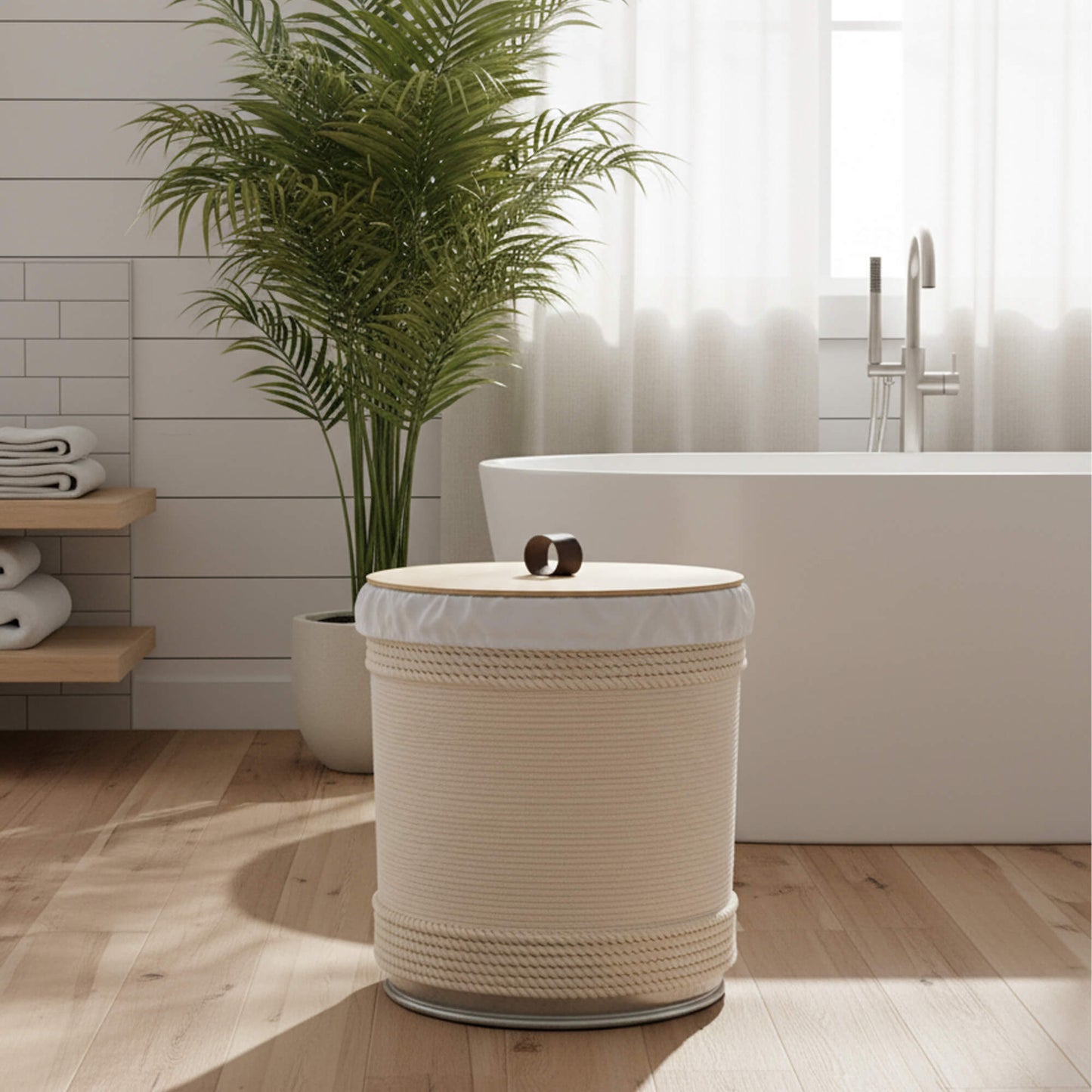 Cesto para ropa sucia Bote California 46 cm x 130 cm x 40 cm Natural