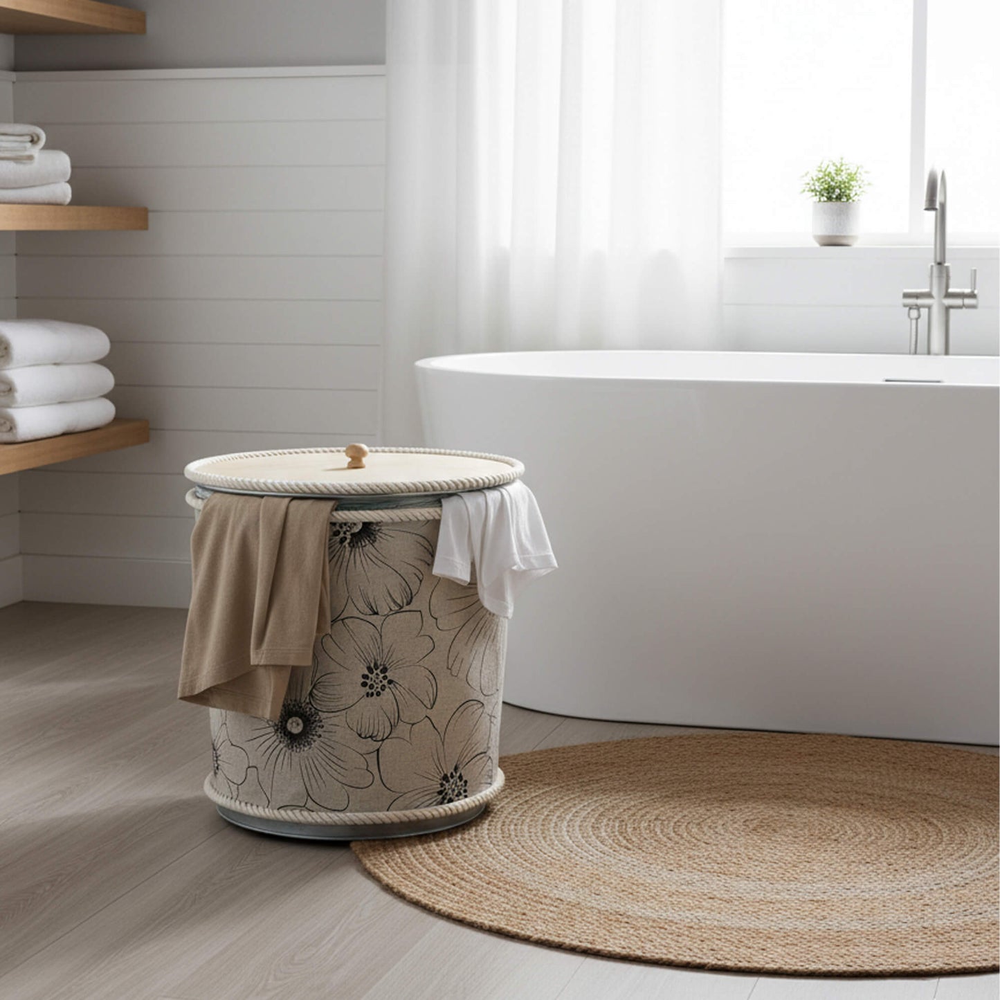 Cesto para ropa sucia Bote Blume 46 cm x 130 cm x 40 cm Natural