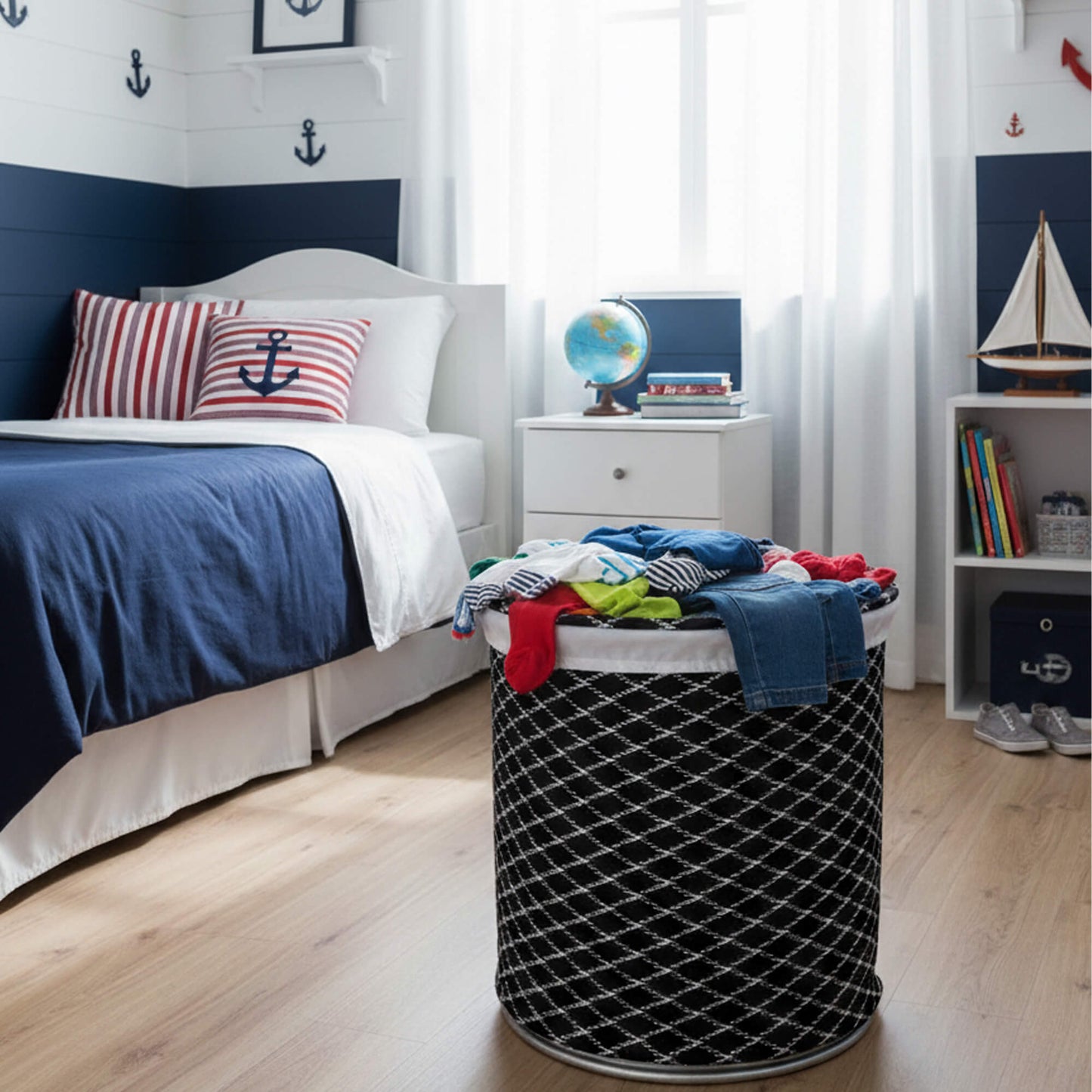 Cesto para ropa sucia Bote Navy 46 cm x 130 cm x 40 cm Azul