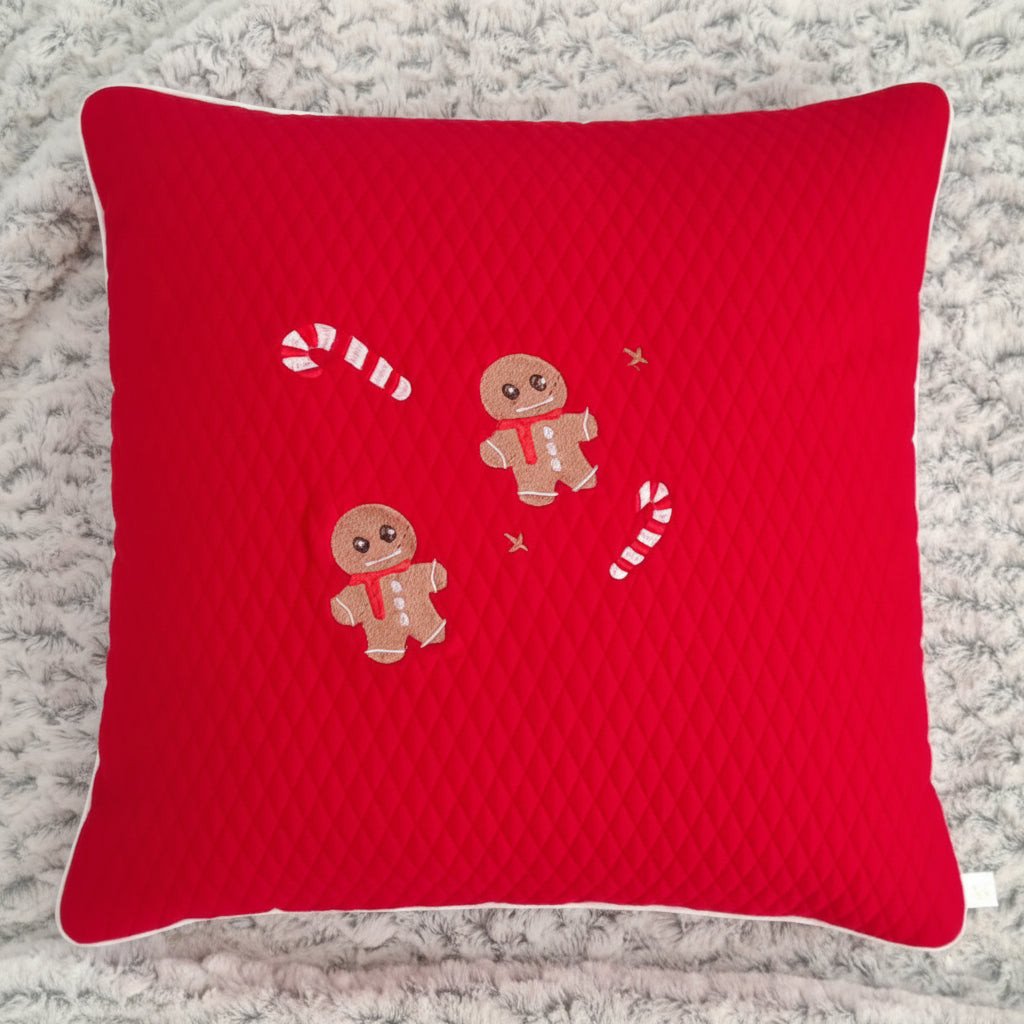 Cojin Navideño Capitonado InHome 50x50 Cm Funda Removible