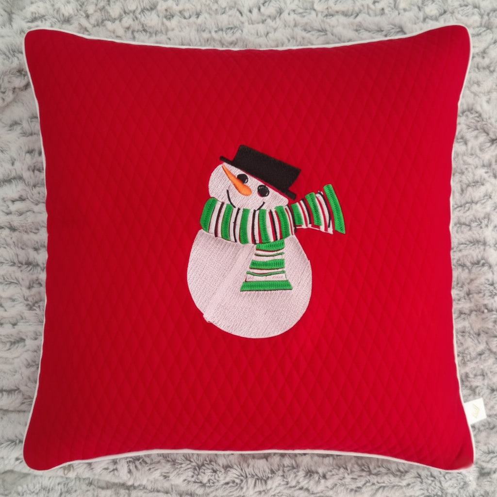 Cojin Navideño Capitonado InHome 50x50 Cm Funda Removible