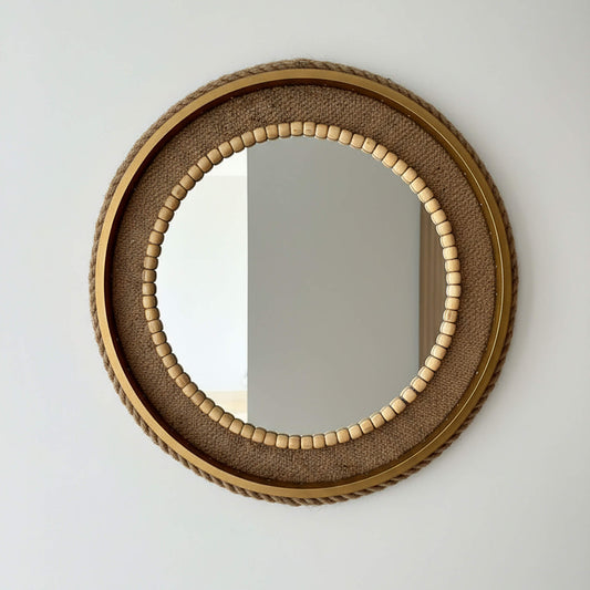 Espejo redondo decorativo Tribu