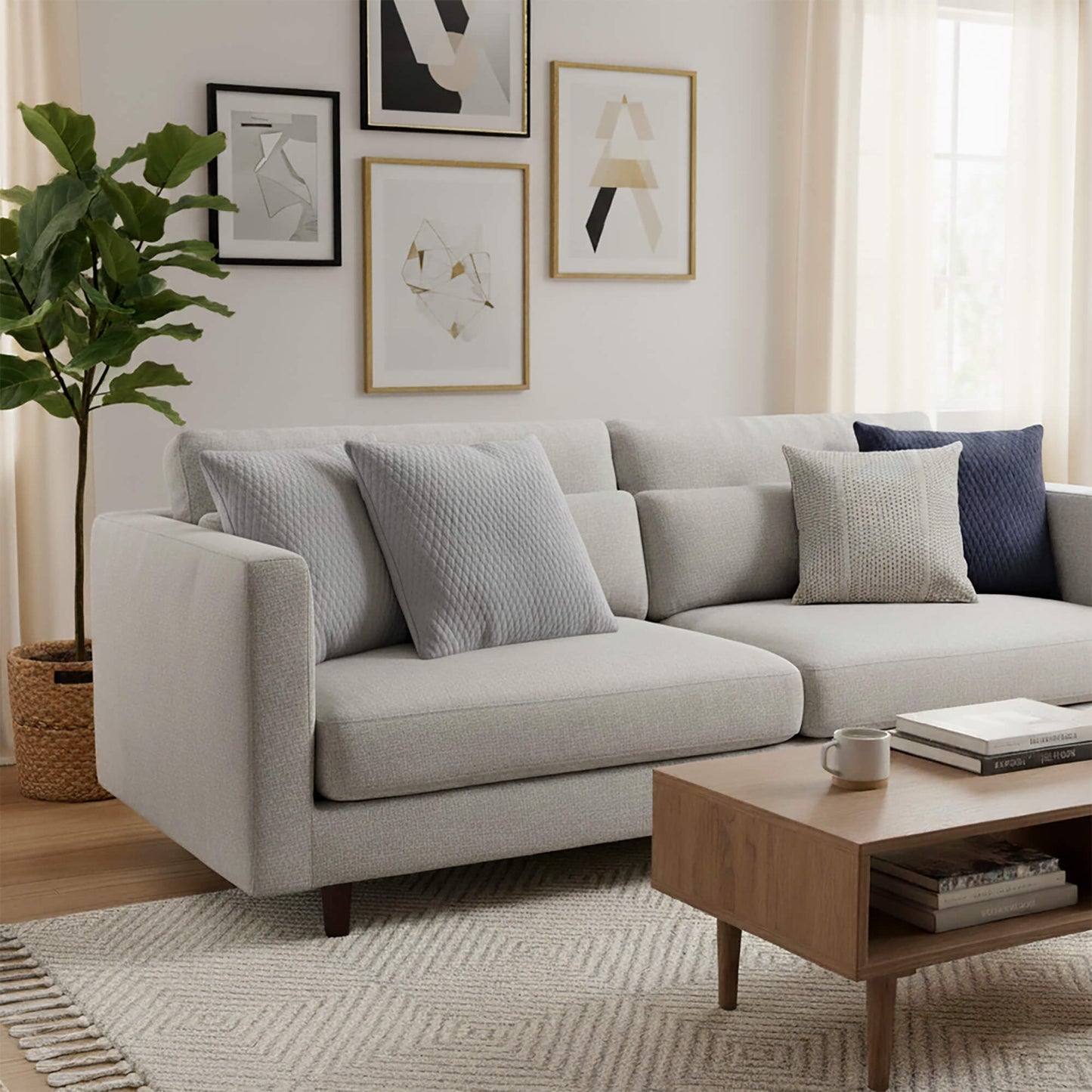 Set de Cojines INHOME Capitonado | Decorativos y Desmontables